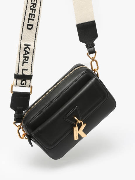 Cross Body Tas K Lock Leder Karl lagerfeld Zwart k lock A1W30406 ander zicht 1